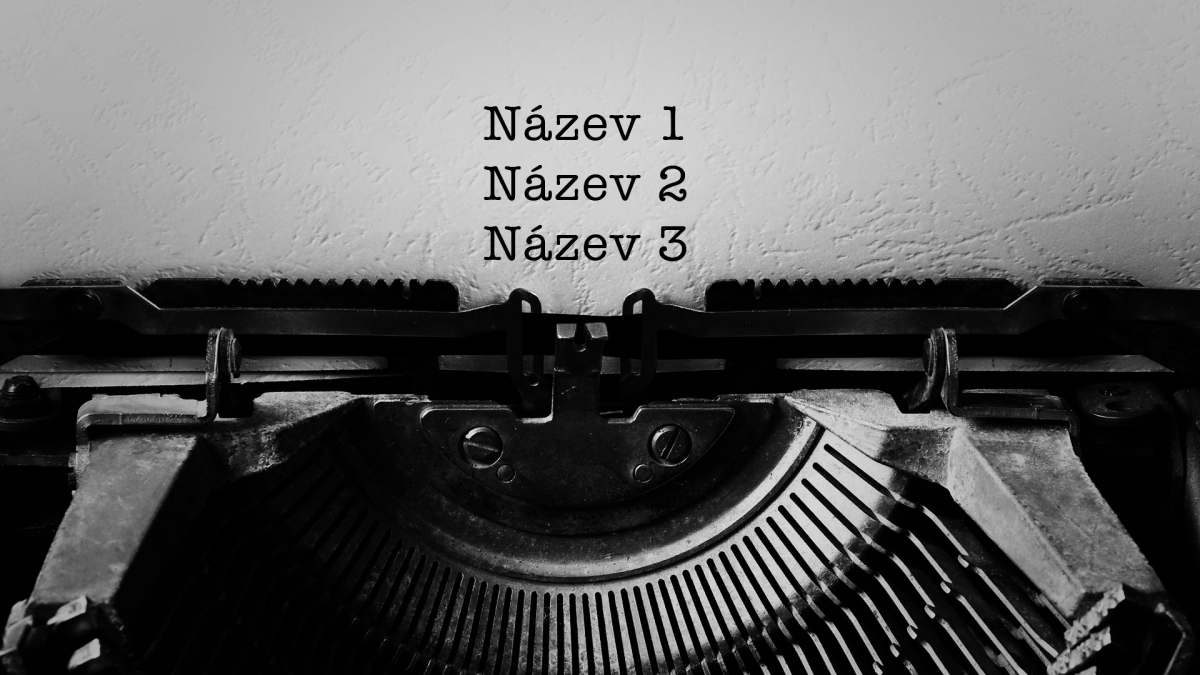 Tvorba názvu (naming)